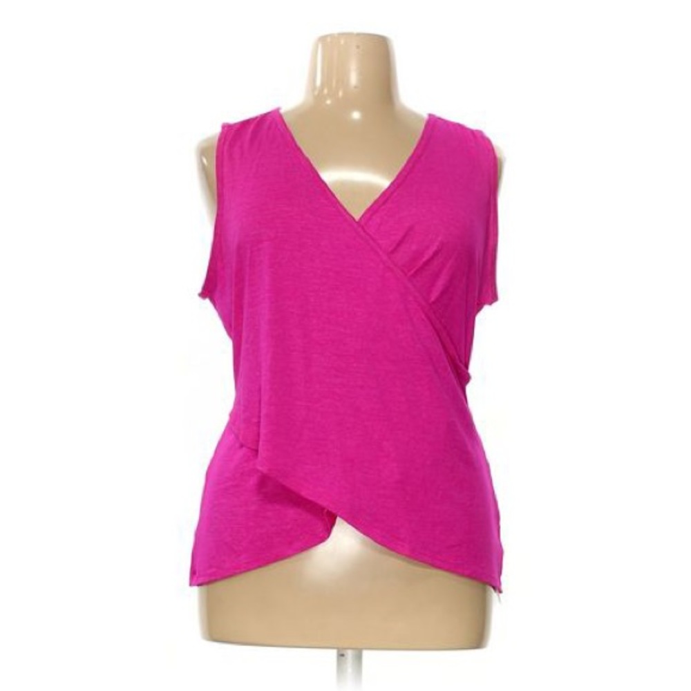 Pink Foldover Athleta Tank